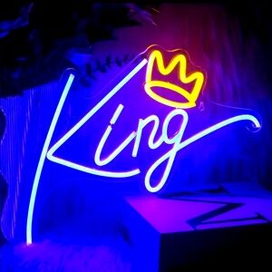 Neon light digital wall display